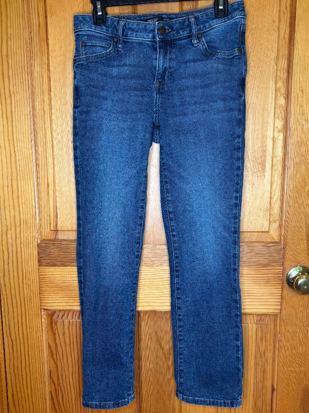 Simply Vera Vera Wang Women's Straight Leg Stretch Blue Denim Jeans